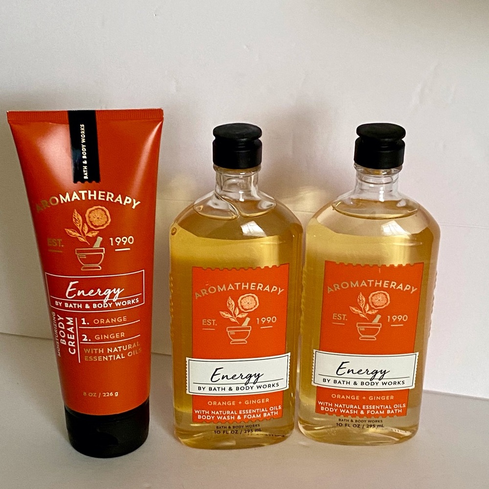 Bath & Body Works Orange Ginger Aromatherapy Set 3